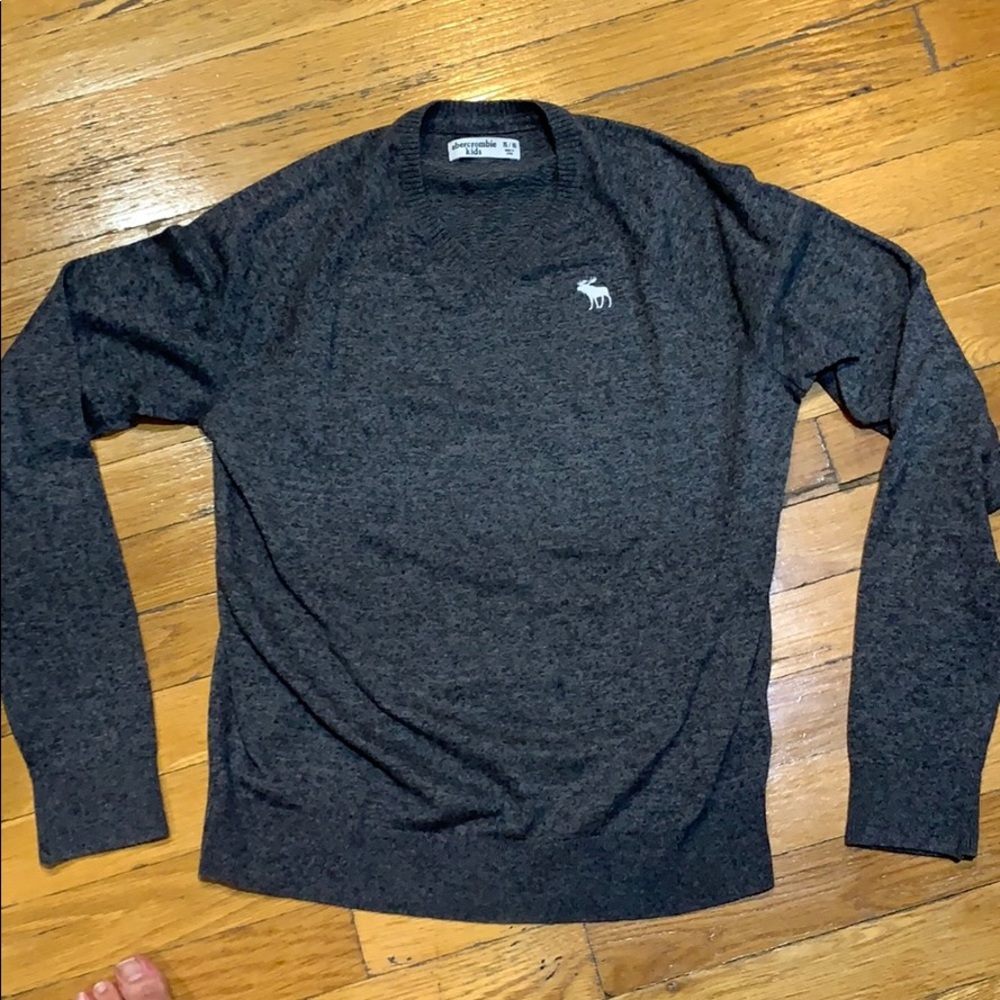 Abercrombie Boys Grey v neck sweater